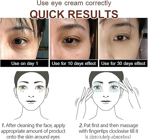 Anti-Aging Eye Cream Eye Cream, 28 Seconds to Remove Under Eye Bags Wrinkles Puffiness Dark Circles and Fine Lines