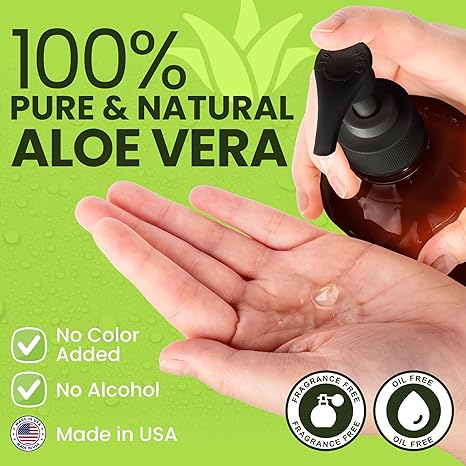 Soothing Aloe Vera Gel Made in the USA with Natural Ingredients