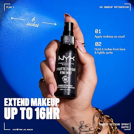 MAKEUP Makeup Setting Spray - Matte Finish, Long-Lasting Face Mist for up to 16HR Wear, Vegan Formula